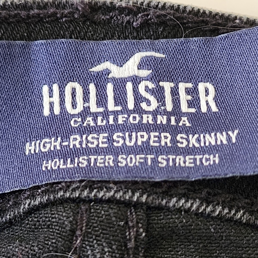 Hollister Black high rise super skinny soft stretch jeans size 9L W29 L 30 - Picture 7 of 11